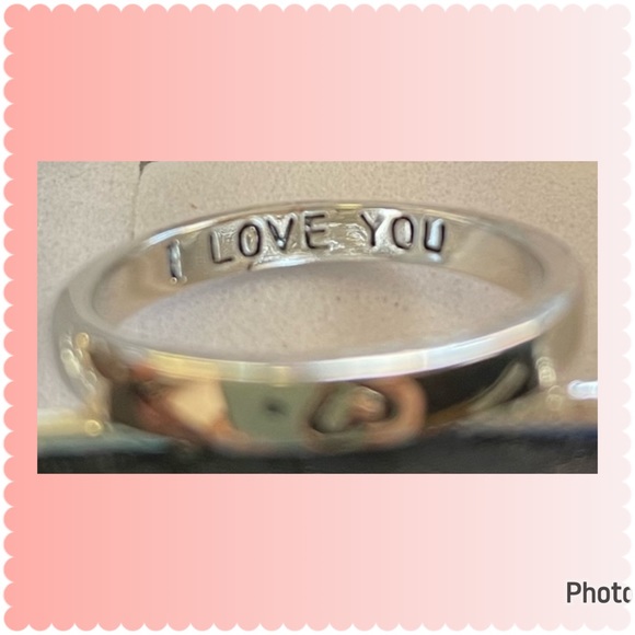 I LOVE YOU Silver Heart Ring / Band Size 6 Brand New Perfect Christmas Gift 🎁 - Picture 4 of 5